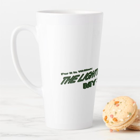 Licht is mijn redder geworden - Groen Latte Mok (In situ)