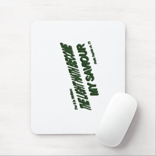 Licht is mijn redder geworden - Groen Muismat