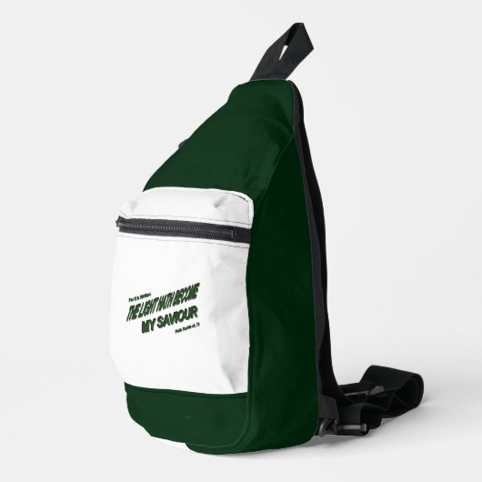 Licht is mijn redder geworden - Groen Sling Bag (Rechterhoek)