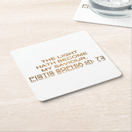 Licht is mijn redder geworden kartonnen onderzetters