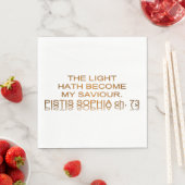Licht is mijn redder geworden servet (Insitu)