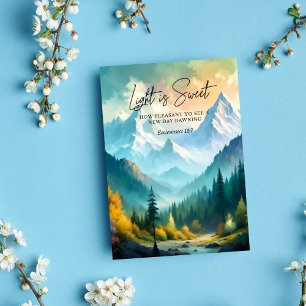 Licht is zoete Prediker 11:7 Kaart