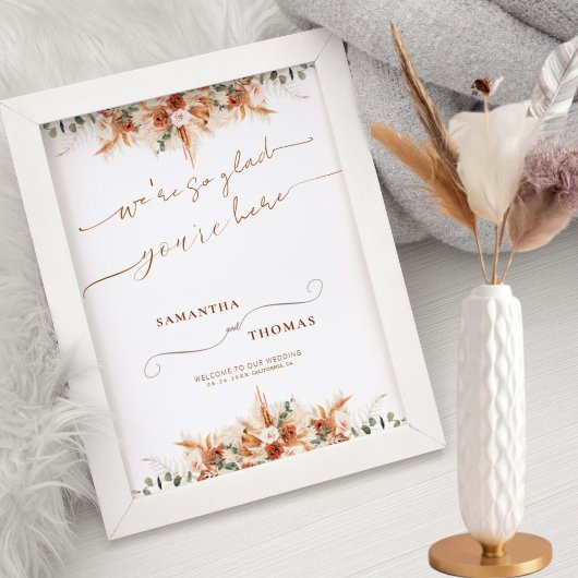 Licht Ivoor Modern Minimaal Bruiloft Welkomstbord Poster