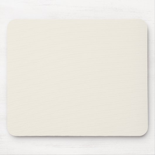 Licht Ivory Beige Solid Trend Color Achtergrond Muismat (Voorkant)