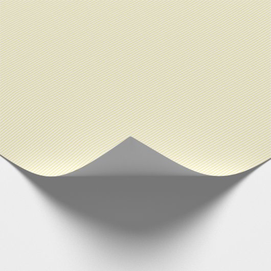 Licht Ivory White Stripes Patronen Elegant Classy Cadeaupapier (Hoek)