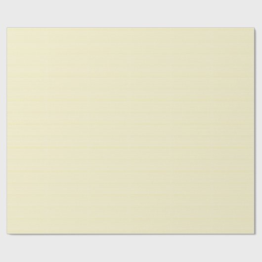 Licht Ivory White Stripes patronen elegant stijlvo Cadeaupapier (Vlak)