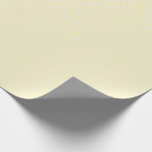 Licht Ivory White Stripes patronen elegant stijlvo Cadeaupapier (Hoek)