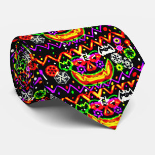 Licht Jack O Lantern Halloween op Stropdas