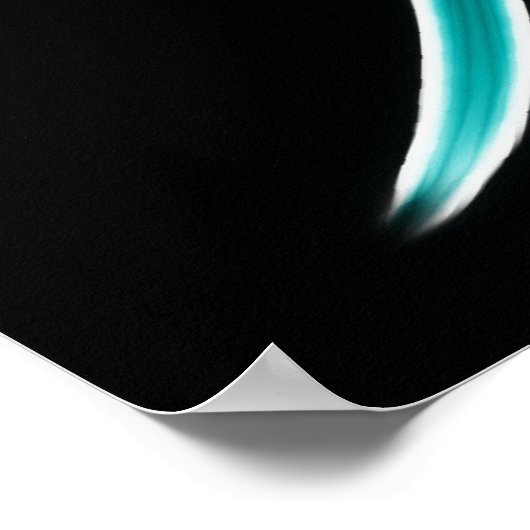 Licht Japans kanji-symbool Poster (Hoek)