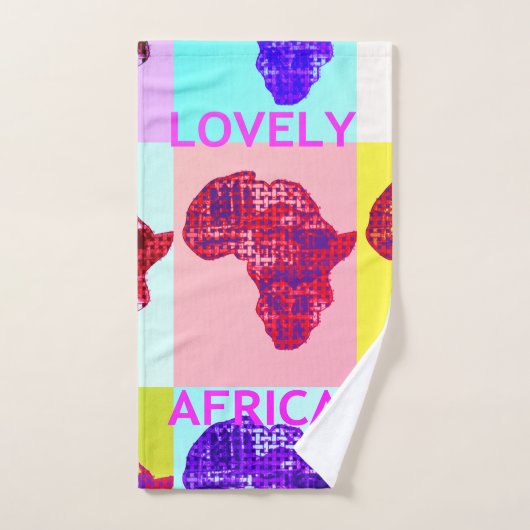 Licht je badje op: Afrika geruite Pop Art Towel Bad Handdoek (Handdoek)