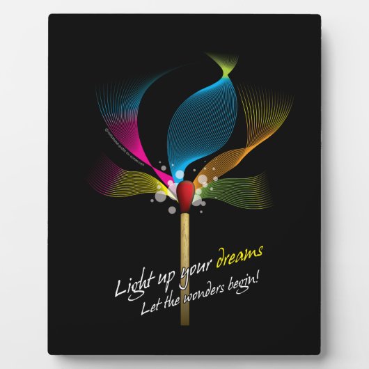 Licht je dromen op fotoplaat (Voorkant)