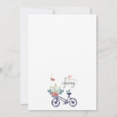 Licht je gepersonaliseerde voorjaarskaart op aankondiging (Achterkant)