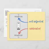 Licht je leven in met chiropractische chiropractis briefkaart (Voorkant / Achterkant)