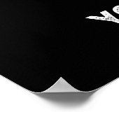 Licht je wereld positief op Pun Dark BG Poster (Hoek)