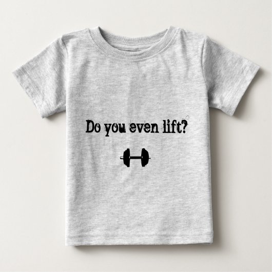 "Licht je zelfs op?" Baby T-shirt (Voorkant)