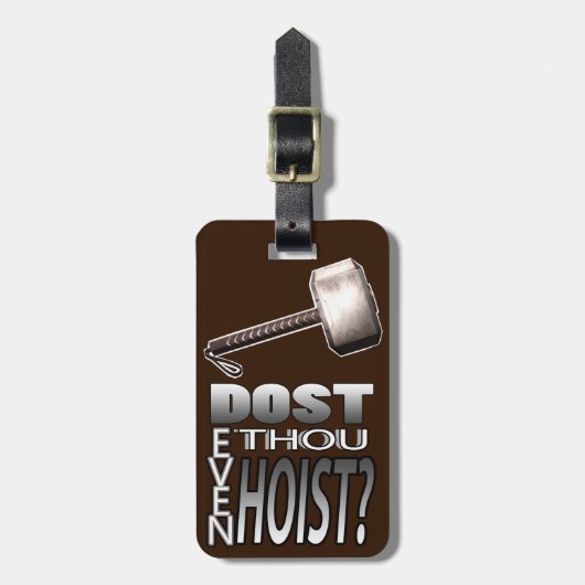 Licht je zelfs op? bagagelabel (Voorkant verticaal)