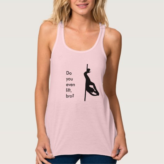 Licht je zelfs op, bro? - danstop op polen tanktop (Voorkant)