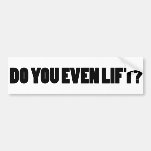 Licht je zelfs op? bumpersticker (Voorkant)