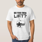 Licht je zelfs op? Funny Snowboarding shirt (Voorkant)