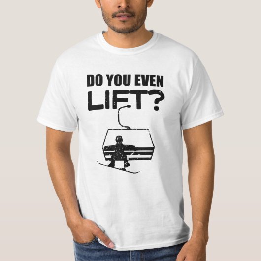 Licht je zelfs op? Funny Snowboarding shirt (Voorkant)