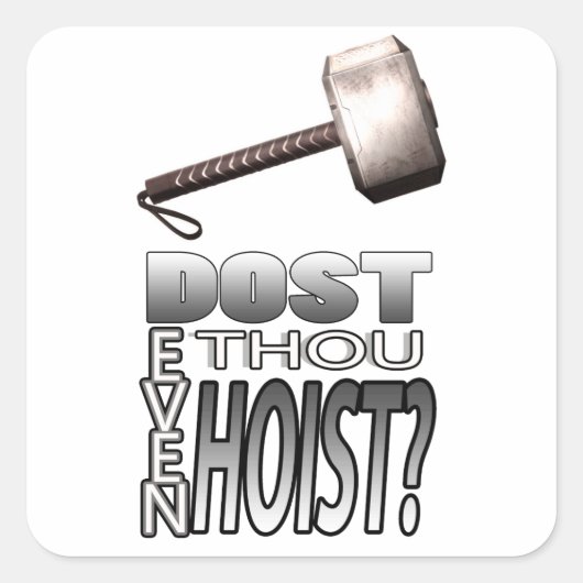Licht je zelfs op? vierkante sticker (Voorkant)
