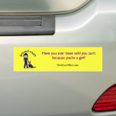 Licht K9 politiemeisje Bumpersticker (Op auto)