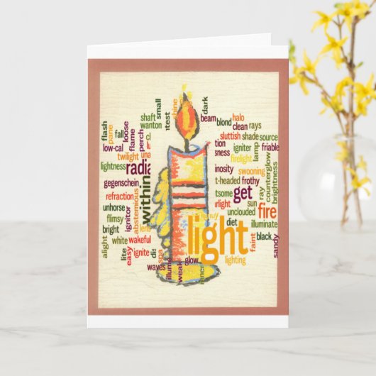 Licht Kaart (Gele Bloem)