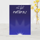 Licht Keert Terug Kaart (Gele Bloem)