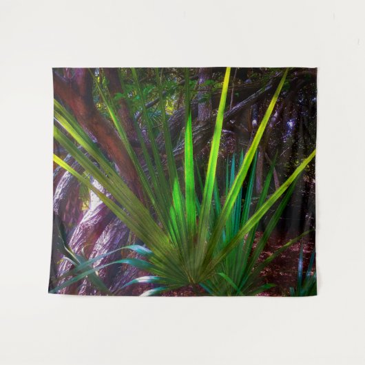 Licht komt naar het bos. wandkleed (Voorkant (horizontaal))