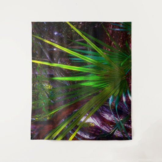 Licht komt naar het bos. wandkleed (Voorkant)