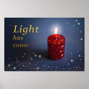 Licht komt uit Christelijk poster ontwerp