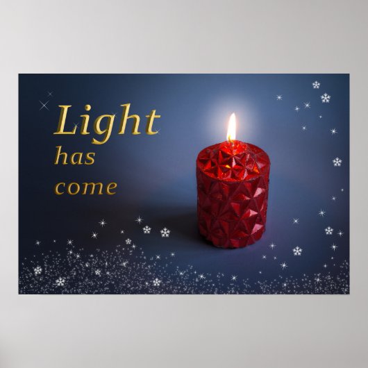 Licht komt uit Christelijk poster ontwerp (Voorkant)