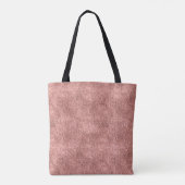 Licht koraal denim patroon tote bag (Achterkant)