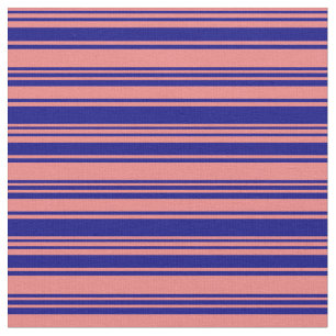 Licht koraal en blauw gelaagd patroon stof