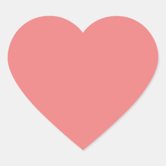 Licht Koraal Hart Sticker (Voorkant)
