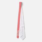 Licht koraal kalm houden en doorgaan stropdas (Achterkant)