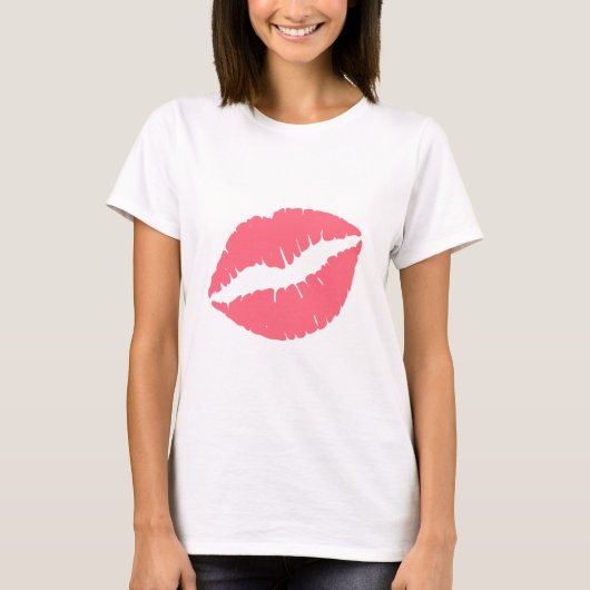 Licht Koraal Roze T-shirt (Voorkant)