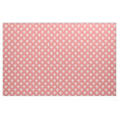 Licht koraal, wit fleur de lis patroon stof (Yard (91,4 cm))
