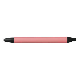 Licht Koraalrood Kleur Effen Vlak Zwarte Inkt Pen