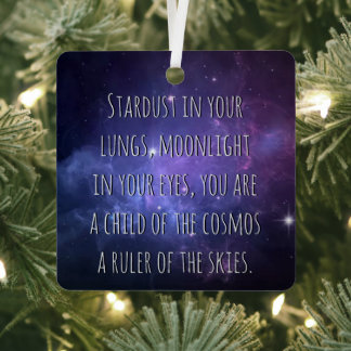 Licht Krijger Kosmos Gedicht Metalen Ornament