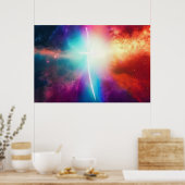 Licht Kruis in Ruimte-Poster Poster (Keuken)