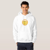 Licht lachend gezicht Emoji Hoodie (Voorkant volledig)
