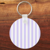 Licht lavendel en witte cabana streep sleutelhanger (Achterkant)