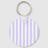 Licht lavendel en witte cabana streep sleutelhanger (Achterkant)