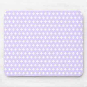 Licht lavendel met witte stippen muismat