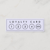 Licht Lavendel Mini Chique Modern Minimalist Klantenkaartje (Achterkant)