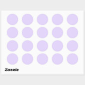 Licht Lavendel Ronde Sticker (Vel)