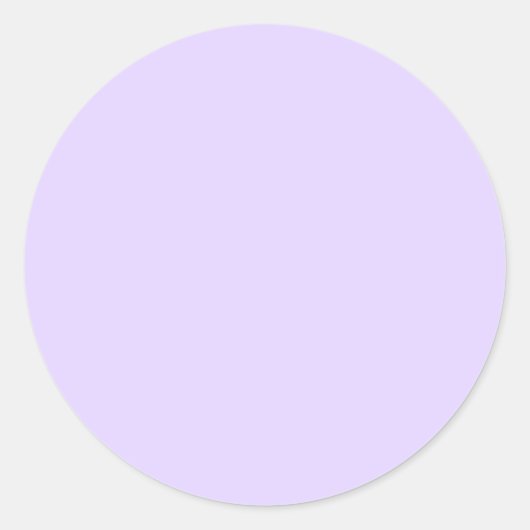 Licht Lavendel Ronde Sticker (Voorkant)