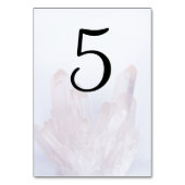 Licht lavender Paarse Crystals Weddenschap Kaart (Achterkant)