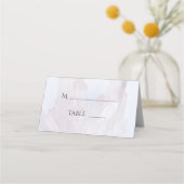 Licht lavender Paarse Crystals Weddenschap Plaatskaartje (Achterkant)